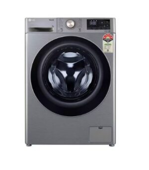 LG 9Kg Front Load Washing Machine, AI Direct Drive™, Platinum Silver