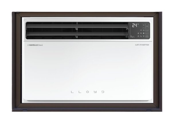 Lloyd 1.5 Ton 5 Star Inverter Window AC (Copper, Convertible 6-in-1 cooling, 4 Way Air Swing, Clean Air Filter,GLW18V5FWTBR, White)