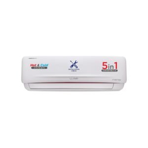 Lloyd 1.5 Ton 3 Star Hot & Cold Inverter Split AC (5 in 1 Convertible, Copper, Anti-Viral + PM 2.5 Filter, White with Red Deco Strip, GLS18H3FWRHC)