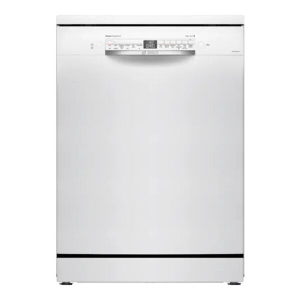 Bosch 14 Place Settings Dishwasher (SMS6IKW01I, Free-Standing, 60 cm, White, Home Connect, EcoSilence Drive, Intensive Kadhai Wash, Inverter Motor)
