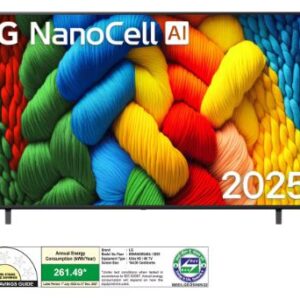 LG 65 Inch (164 cm) NanoCell 4K Smart TV (2025 Model, NANO85A, α7 AI Processor Gen8, Dolby Atmos, Filmmaker Mode)