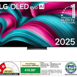 LG OLED evo 139 cm (55 Inch) 4K Smart TV (C5 Series, 2025 Model, α9 AI Processor Gen8, Dolby Vision & Atmos, FILMMAKER MODE™)