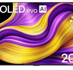 LG OLED65G56LA 65 inch LG OLED evo AI G5 4K VRR 165Hz surround sound with virtual 11.1.2 Smart Dolby Atmos Dolby Vision / HDR10 / HLG TV AI Magic remote webOS25 2025