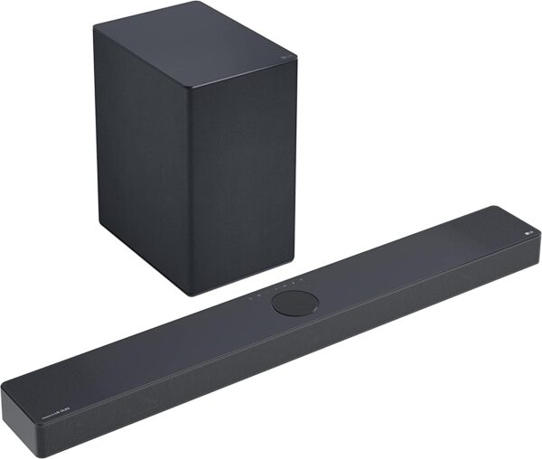 LG SC9S 400W 3.1.3 Channel Dolby Atmos, Triple Up-Firing Speaker, Wow Synergy, OLED C Matching Bracket Soundbar with HDMI, Wi-Fi & Bluetooth Connectivity (Black)