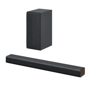 LG Soundbar S40Q, 300W Dolby Digital Soundbar for TV with Subwoofer, 2.1Ch Home Theatre System, Deep Bass, Bluetooth, HDMI