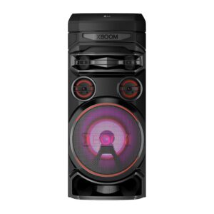 LG XBOOM RNC7 Party Speaker, Multi Color Lighting, Karaoke Feature, 1 Guitar Input, Wireless Party Link, USB, Bluetooth Connection, XBOOM App