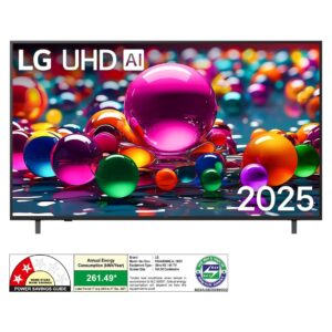 LG 65-inch (164 cm) 4K Ultra HD AI Smart TV (UA8300, 2025) | α7 AI Processor Gen8 | Filmmaker Mode | Dolby Atmos