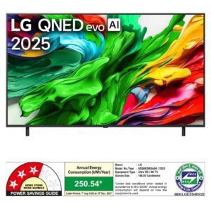 LG 65 Inch (164 cm) QNED MiniLED 4K Smart TV (2025 Model, 8GA Series, α8 AI Processor Gen2, AI Picture Pro, Dolby Vision & Atmos, Filmmaker Mode)