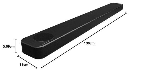 LG SP8A, 420W Powerful Sound Soundbar, 3.1.2 Ch with Meridian, Dolby Atmos, DTS: X, Dolby Vision/HDR 10, Earc, Hdmi in/Out, Bt, Optical, Ai Calibration, Alexa Compatible App (Black) - Image 11