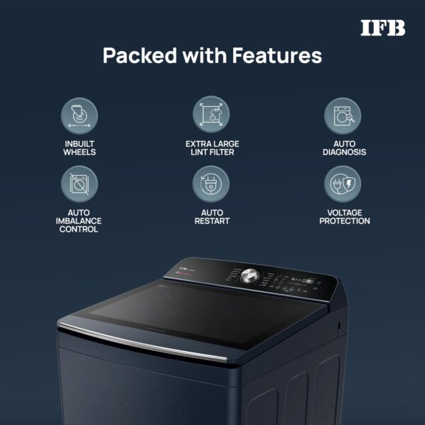 IFB 11 Kg 5 Star with DeepClean® Technology, AI Powered, Fully Automatic Top Load Washing Machine (2025 Model, TL111RB2SN, PowerSteam®, Inbuilt Heater, 5D Wash, Aqua Energie, Royal Blue) - Image 11