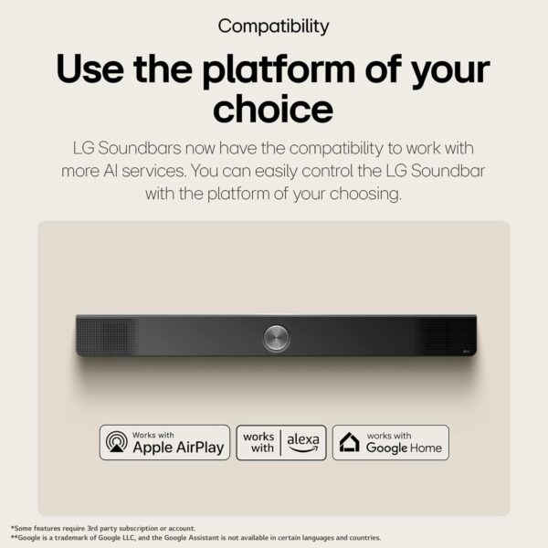 LG S90TY - Smart Sound Bar, 570W, 5.1.3 Channels, Dolby Atmos and DTS Surround Soundbar, Wide Connectivity, Bluetooth, USB, Optical Input, Black - Image 11