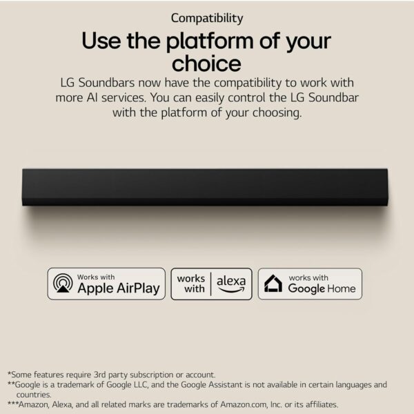 LG SG10TY 420W 3.1 Channel Dolby Atmos, Wow Synergy, AI Room Calibration Pro, Triple Level Spatial Sound & Smart Up-Mixer Soundbar with HDMI, Wi-Fi, USB & Bluetooth Connectivity (Black) - Image 12