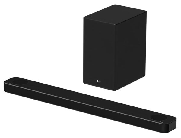LG SP8A, 420W Powerful Sound Soundbar, 3.1.2 Ch with Meridian, Dolby Atmos, DTS: X, Dolby Vision/HDR 10, Earc, Hdmi in/Out, Bt, Optical, Ai Calibration, Alexa Compatible App (Black) - Image 2