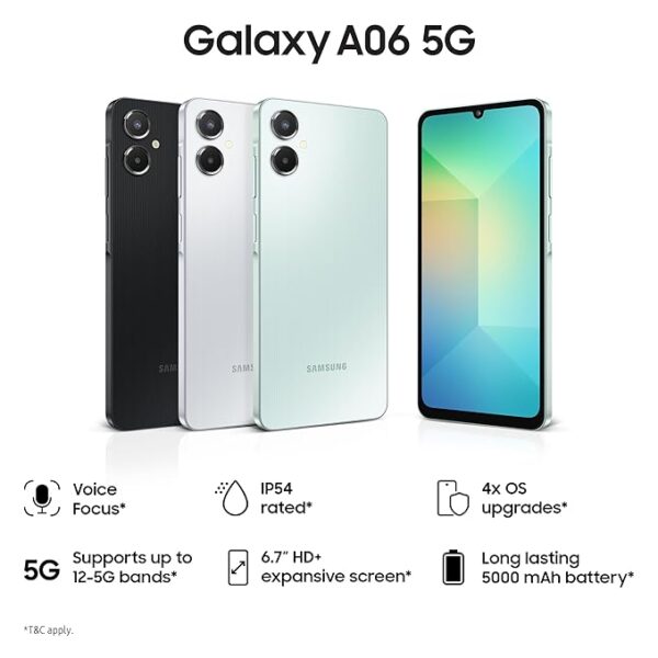 Samsung Galaxy A06 (Black, 4GB RAM, 128GB Storage) | 6.7″ HD+ Display | 50MP Dual Camera | 5000mAh Battery - Image 2