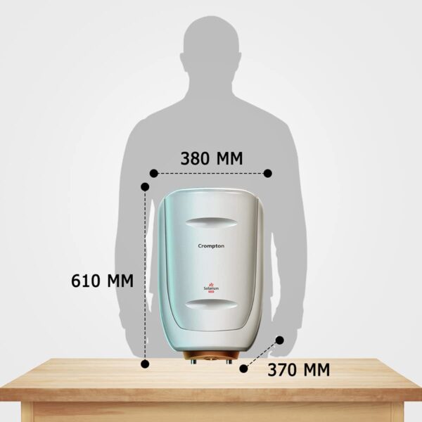 Crompton Solarium Neo 25-L 5 Star Rated Storage Water Heater with Advanced 3 Level Safety (Ivory), Standard - Image 2