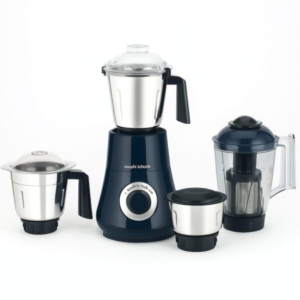 Morphy Richards Magnum Pro 750W Mixer Grinder with 4 Jars, 100% Copper Motor, 20000 RPM, Overload Protection, Navy Blue & Chrome - Image 2