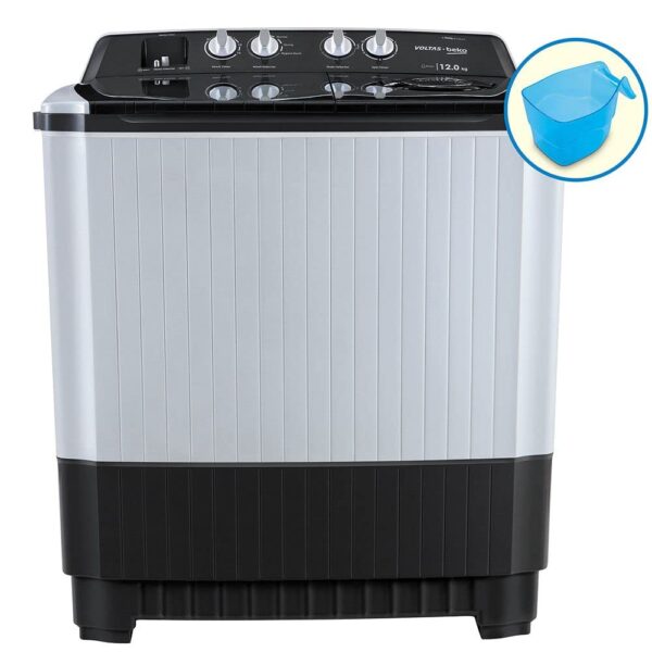 Voltas Beko 12 Kg Top Load Semi Automatic Washing Machine (Gray) Wtt120Agrt/Hb - Image 2