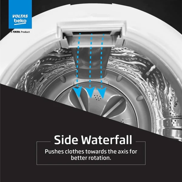 Voltas Beko WTL70UPGC/SPCPOF 7 Kg 5 Star Fully-Automatic Top-Loading Washing Machine (Dark Grey, Monsoon Dry) - Image 3