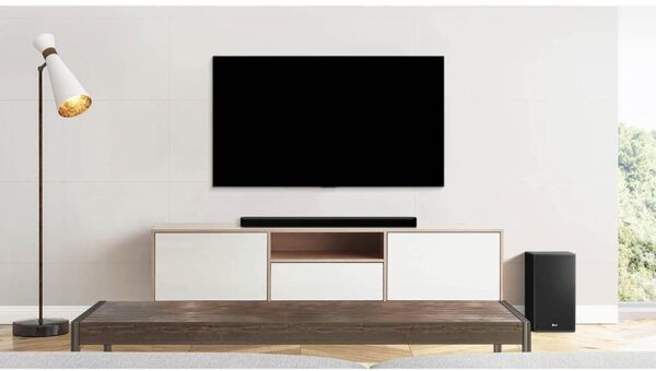 LG SP8A, 420W Powerful Sound Soundbar, 3.1.2 Ch with Meridian, Dolby Atmos, DTS: X, Dolby Vision/HDR 10, Earc, Hdmi in/Out, Bt, Optical, Ai Calibration, Alexa Compatible App (Black) - Image 3