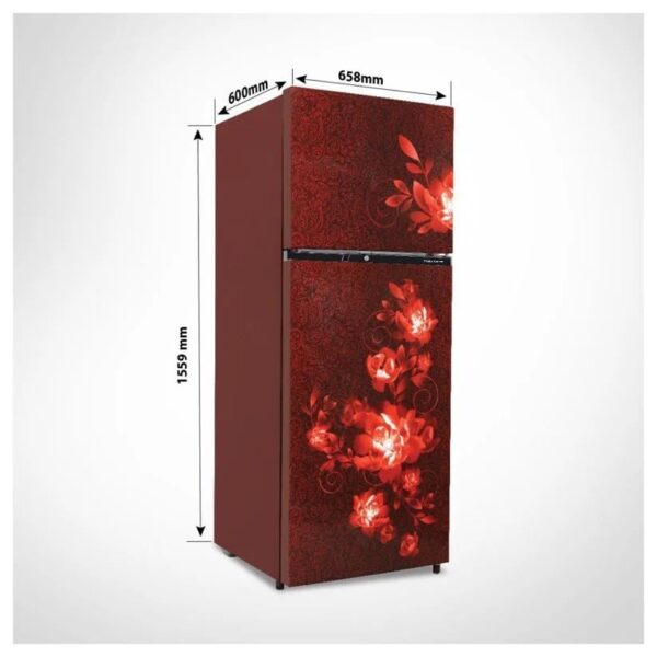 Voltas Beko RFF295D/W0CWR0I0000GD 250L 2 Star Frost Free Double Door Refrigerator Celin Wine - Image 3
