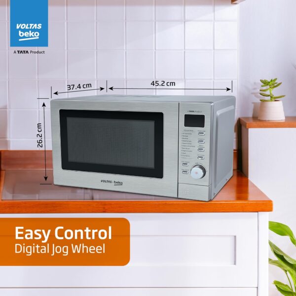 Voltas Beko 20 L Convection Microwave Oven, 10 power levels (MC20SD, Silver) - Image 3
