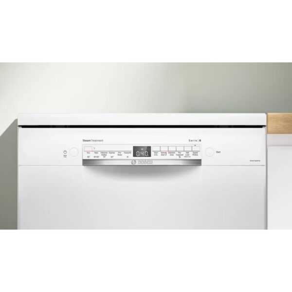 Bosch 14 Place Settings Dishwasher (SMS6IKW01I, Free-Standing, 60 cm, White, Home Connect, EcoSilence Drive, Intensive Kadhai Wash, Inverter Motor) - Image 4