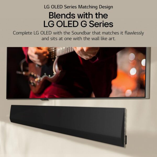 LG SG10TY 420W 3.1 Channel Dolby Atmos, Wow Synergy, AI Room Calibration Pro, Triple Level Spatial Sound & Smart Up-Mixer Soundbar with HDMI, Wi-Fi, USB & Bluetooth Connectivity (Black) - Image 4