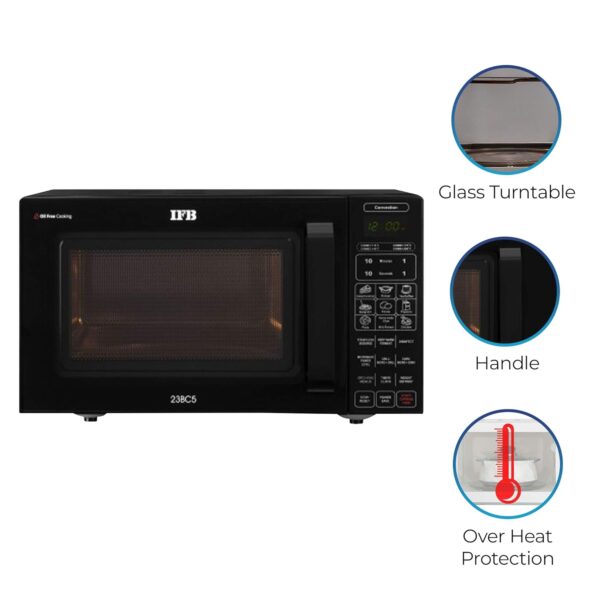IFB 23 L Convection Microwave Oven (23BC5, Black) - Image 4