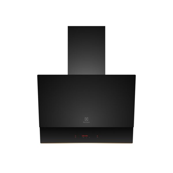 Electrolux 60cm Slope Chimney for up to 195 sqft Kitchen, UltimateTaste 500, Black, ECS6081G