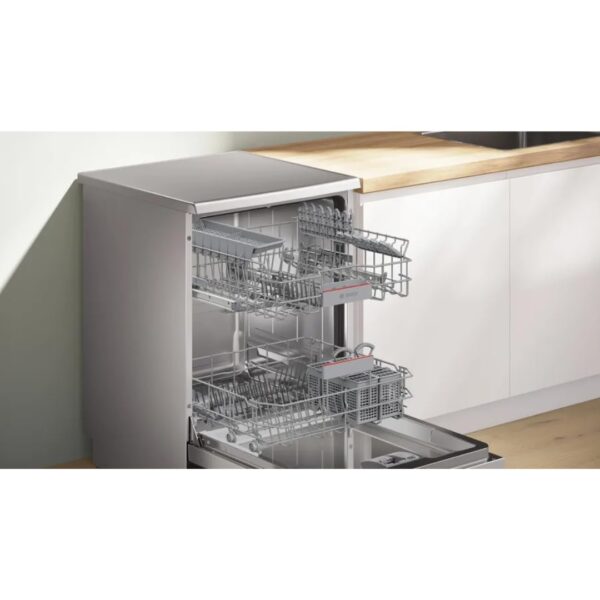 Bosch Series 6 14 Place Settings Free-standing Dishwasher (SMS6IKI01I, 60 cm, Brushed Steel, Anti-Fingerprint, Wi-Fi Enabled, EcoSilence Drive) - Image 5