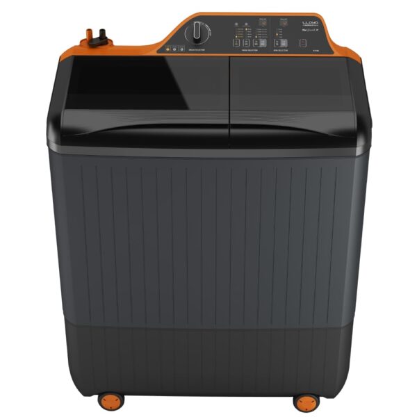 Havells Lloyd H 9.0 Kg 5 Star Semi-Automatic Digi Grande Top Load Washing Machine In-built Heater with Digital Panel (2023 Model- GLWS905GH1VG,VIBRANT ORANGE & GREY) - Image 5