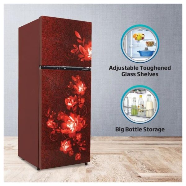 Voltas Beko RFF295D/W0CWR0I0000GD 250L 2 Star Frost Free Double Door Refrigerator Celin Wine - Image 5