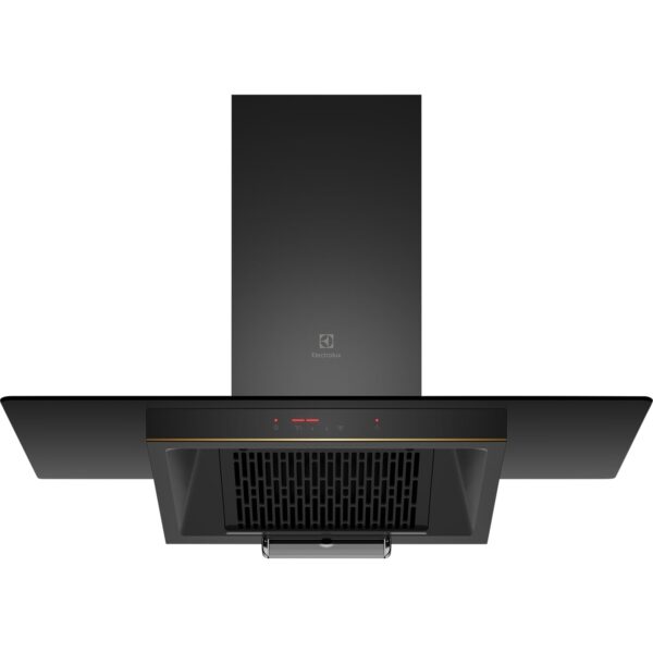 Electrolux 90cm Straight Glass Chimney for up to 180 sqft Kitchen, AutoClean, UltimateTaste 500, Black, ECC9681G