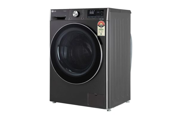 LG 8 Kg Front Load Washing Machine (FHP1208Z9B_Black) - Image 2