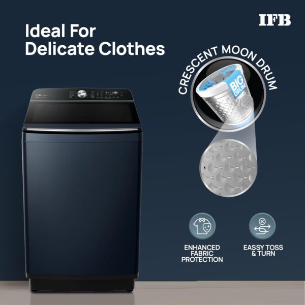 IFB 11 Kg 5 Star with DeepClean® Technology, AI Powered, Fully Automatic Top Load Washing Machine (2025 Model, TL111RB2SN, PowerSteam®, Inbuilt Heater, 5D Wash, Aqua Energie, Royal Blue) - Image 6