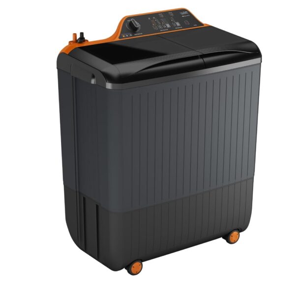 Havells Lloyd H 9.0 Kg 5 Star Semi-Automatic Digi Grande Top Load Washing Machine In-built Heater with Digital Panel (2023 Model- GLWS905GH1VG,VIBRANT ORANGE & GREY) - Image 6