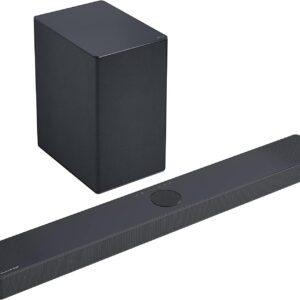 LG SC9S 400W 3.1.3 Channel Dolby Atmos, Triple Up-Firing Speaker, Wow Synergy, OLED C Matching Bracket Soundbar with HDMI, Wi-Fi & Bluetooth Connectivity (Black)