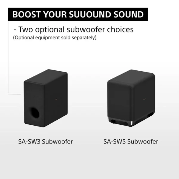 Sony Bravia Theatre Quad(HT-A9M2+ SA-SW3) Premium Home Theatre System with 360SSM,Multi Dimensional Sound with Wireless Subwoofer SW3 (IMAX,Dolby Atmos/DTSx,360RA,Voice Zoom3,Alexa & Google,8K/4K HDR),Grey - Image 7