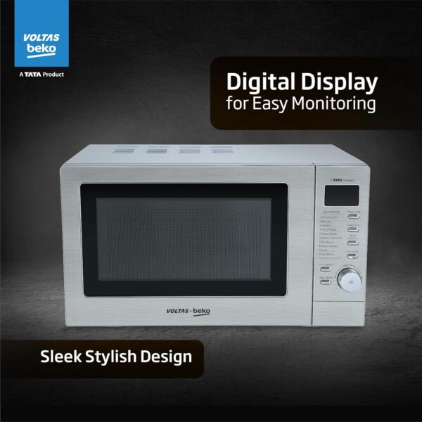 Voltas Beko 20 L Convection Microwave Oven, 10 power levels (MC20SD, Silver) - Image 7
