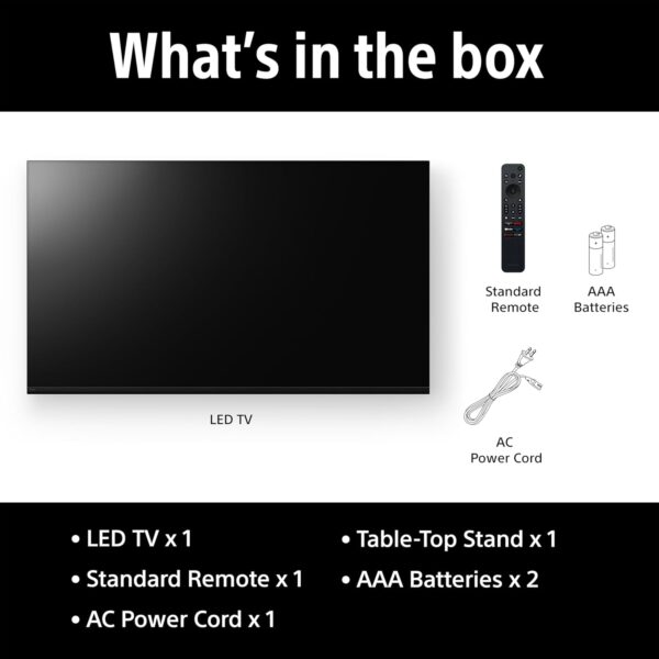 Sony 43 Inch 4K Ultra HD Smart LED Google TV – BRAVIA 2M2 Series (Model K-43S25M2) with Dolby Atmos, Google TV, Apple AirPlay 2, Alexa – 2025 Model - Image 4