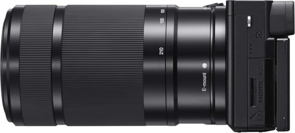 Sony New Alpha ILCE-6100X (Previously ILCE-6100Y) with Upgraded SELP1650 (Ver 2) Power Zoom Lens + SEL55210 Lens | 24.2 MP | APS-C Sensor | Fast Auto Focus | Tiltable LCD – Black - Image 2