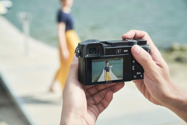 Sony New Alpha ILCE-6100X (Previously ILCE-6100Y) with Upgraded SELP1650 (Ver 2) Power Zoom Lens + SEL55210 Lens | 24.2 MP | APS-C Sensor | Fast Auto Focus | Tiltable LCD – Black - Image 6