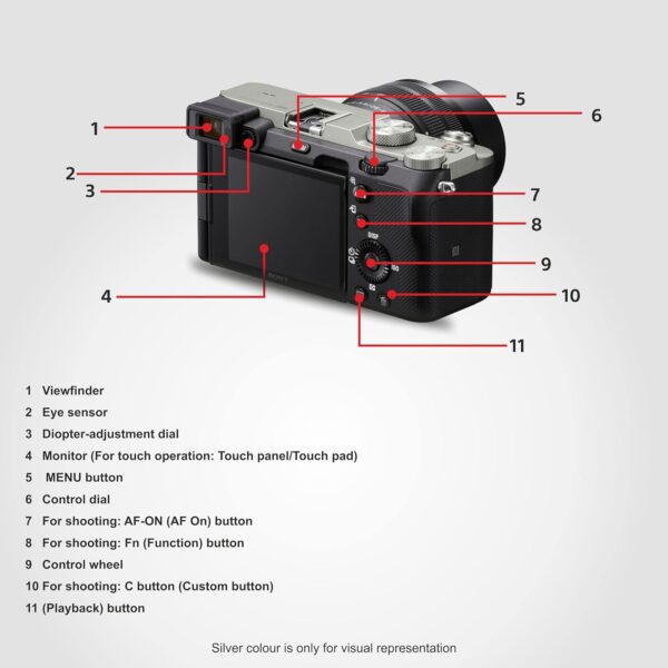 Sony Alpha ILCE-7C Compact Full Frame Camera | 4K with Flip Screen, Light Weight | Real time Tracking |Content Creation - Silver - Image 11