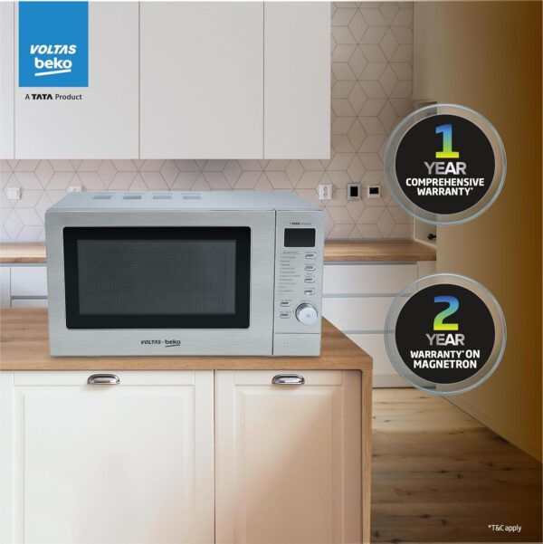 Voltas Beko 20 L Convection Microwave Oven, 10 power levels (MC20SD, Silver) - Image 8