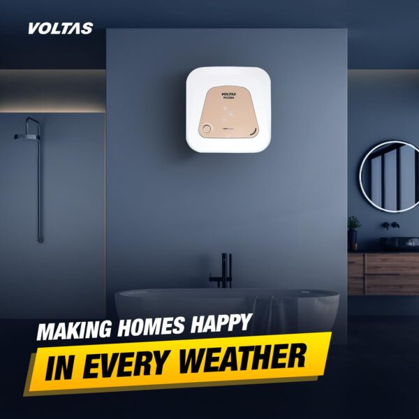 Voltas Magna 15 L 5 Star Vertical Mounting 2000W Water Heater (Copper, 2023 Model, Magna 155SPBWT, White) - Image 8