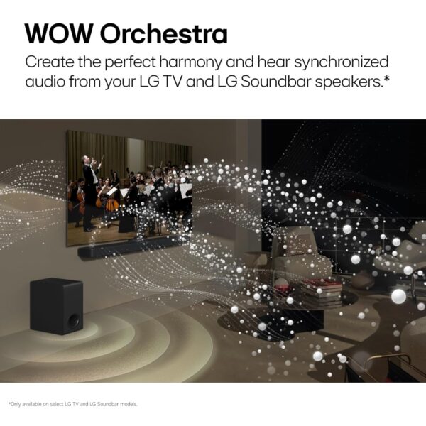 LG S95TR 810W 9.1.5 Channel Dolby Atmos, True Wireless Triple Up-Firing Speaker with Up-Firing Rear Speaker, Home Theater Soundbar with HDMI, Wi-Fi, USB & Bluetooth Connectivity (Black) - Image 8