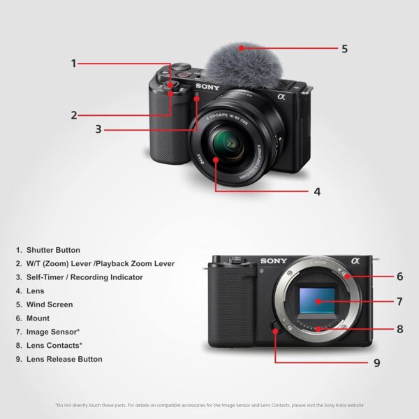 Sony Alpha ZV-E10 24.2 Mega Pixel Interchangeable-Lens Mirrorless vlog Camera, Made for Creators | APS-C Sensor |Advanced Autofocus | Clear Audio & 4K Movie Recording (Body Only) – Black - Image 13