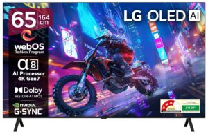 LG 164 cm (65 Inches) OLED B4 Series 4K Ultra HD (3840 x 2160) Smart webOS OLED TV OLED65B46LA
