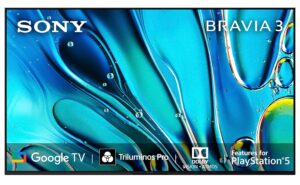 Sony BRAVIA 3 Series 126 cm (50 inches) 4K Ultra HD AI Smart LED Google TV K-50S30 (Black)