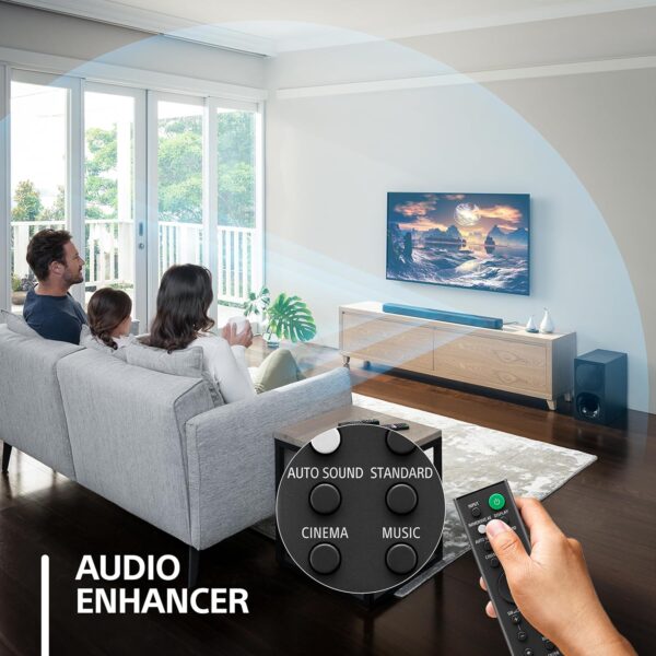 Sony HT-G700 3.1ch 4K Dolby Atmos/DTS:X Soundbar for TV with Wireless subwoofer, 3.1ch Home Theater System (400W, Surround Sound,Bluetooth Connectivity, HDMI & Optical Connectivity, 4k HDR) - Black - Image 7